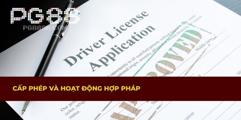 Giấy phép và tính hợp pháp trong hoạt động của PG88