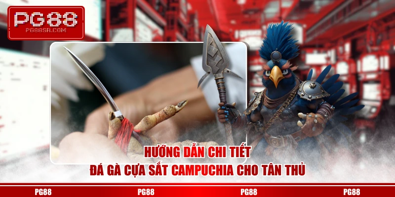 Hướng dẫn chi tiết đá gà cựa sắt Campuchia cho tân thủ